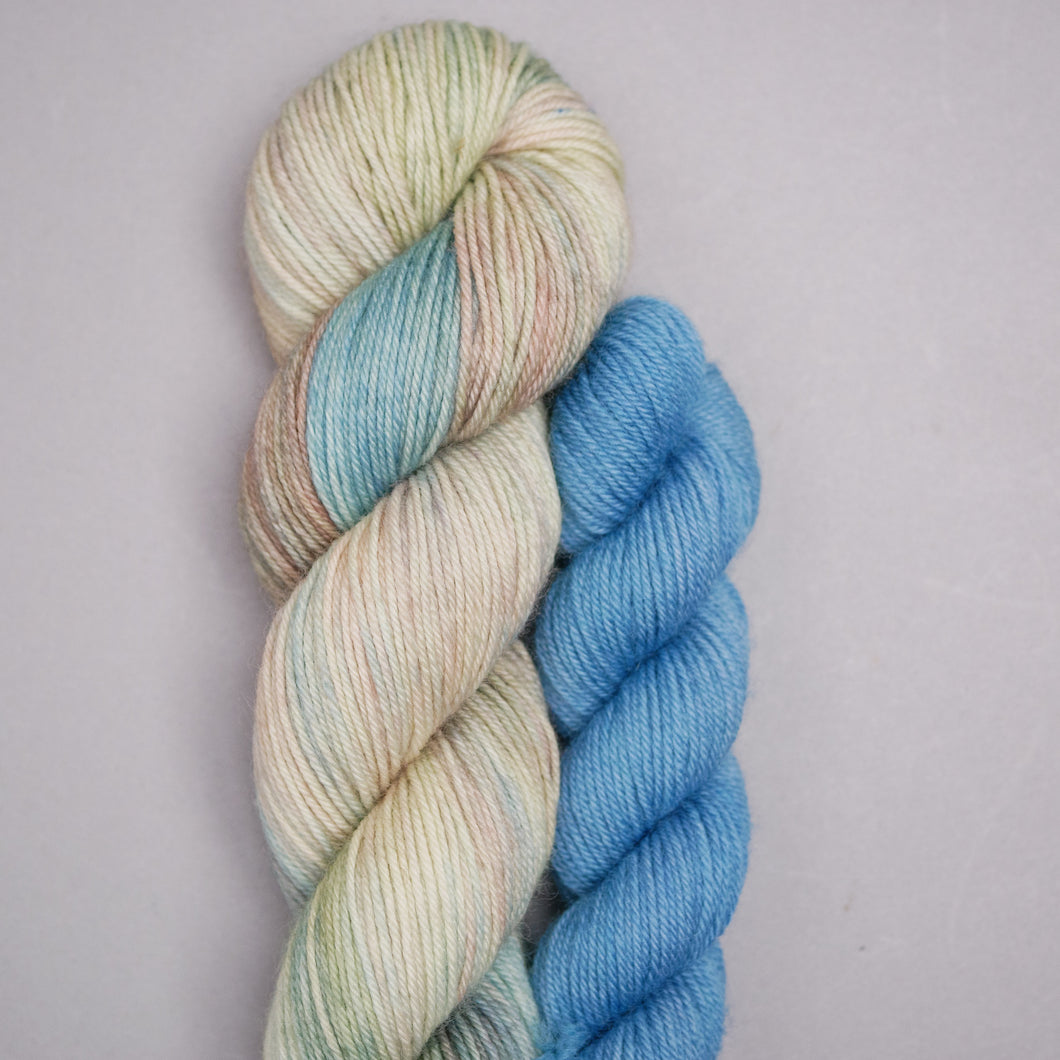 Winter Sage - Sock - Sparkle - DK - 100g Skein